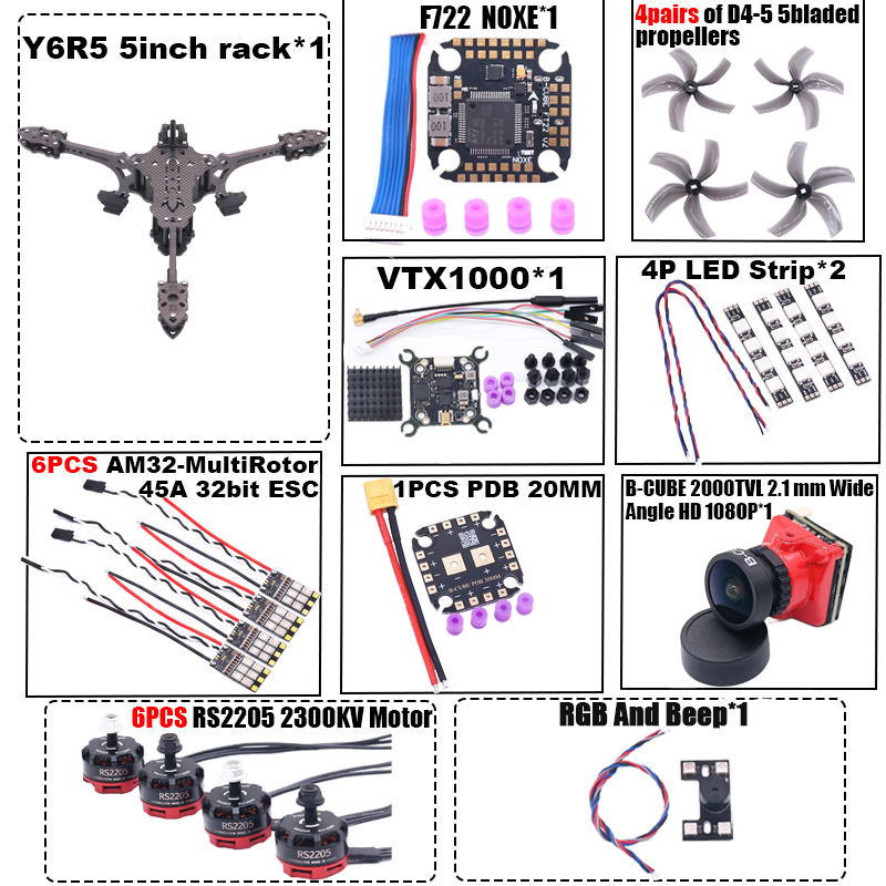 Kit de cadre de drone FPV B-CU - Drone Kit Octocopter avis et prix